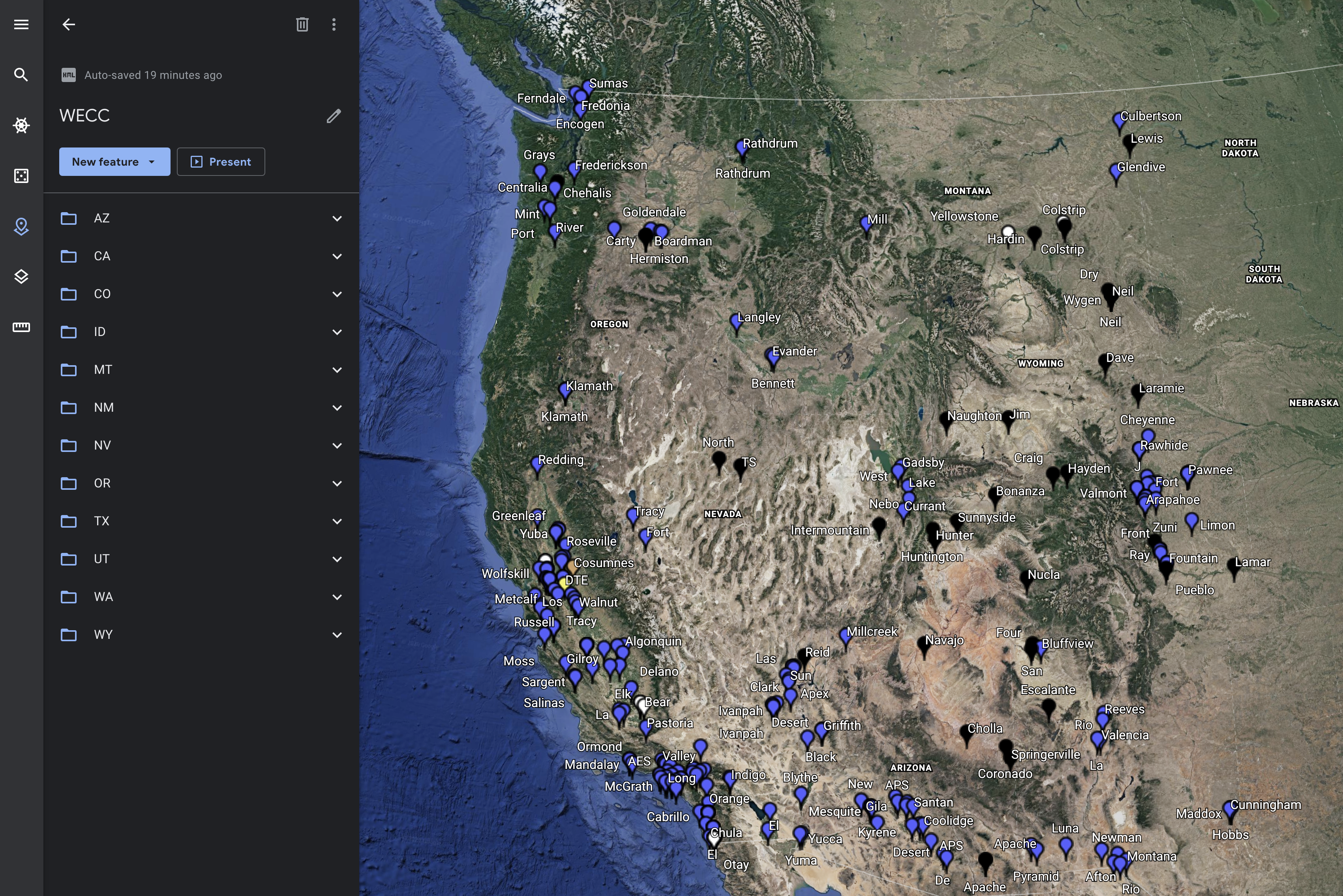 WIDAP Map